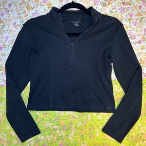 Express cropped workout long sleeve